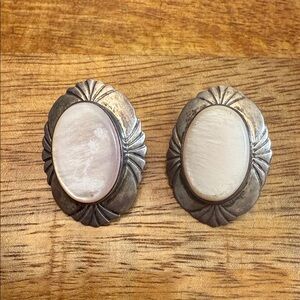 Vintage Nakai Navajo Sterling Silver Earrings